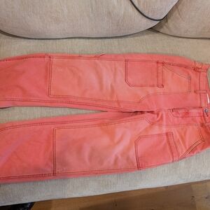 BDG Women's Straight Leg Jeans in Coral